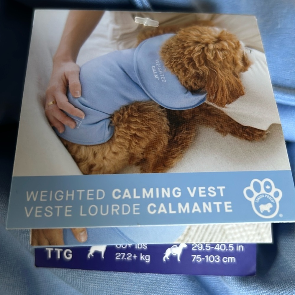 NWT Canada Pooch weighted anxiety vest XXL 60+ lbs - Picture 6 of 12